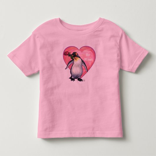 Penguin Valentijnsdag Kinder Shirts (Voorkant)
