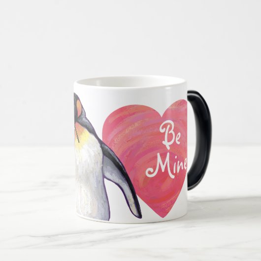 Penguin Valentijnsdag Magische Mok (Voorkant rechts)