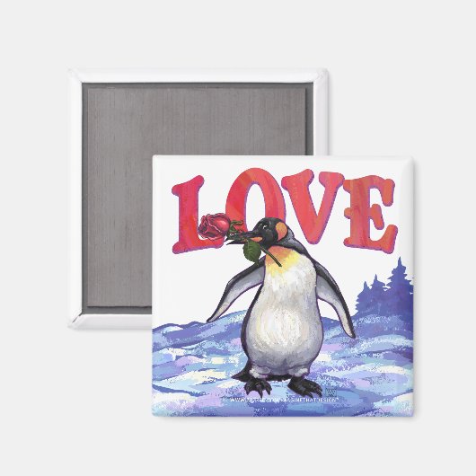 Penguin Valentijnsdag Magneet (Voorkant / Achterkant)