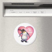 Penguin Valentijnsdag Magneet (Insitu (Vaatwasser))