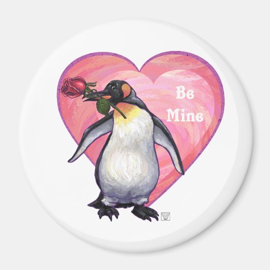 Penguin Valentijnsdag Magneet (Voorkant)