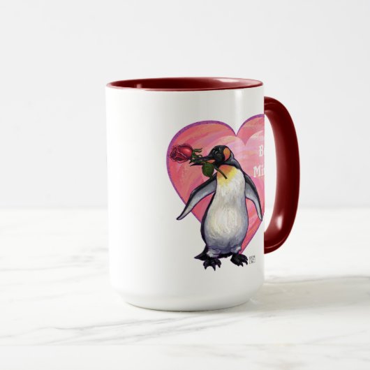 Penguin Valentijnsdag Mok (Voorkant rechts)