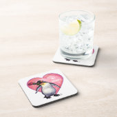 Penguin Valentijnsdag Onderzetter (Rechterzijde)