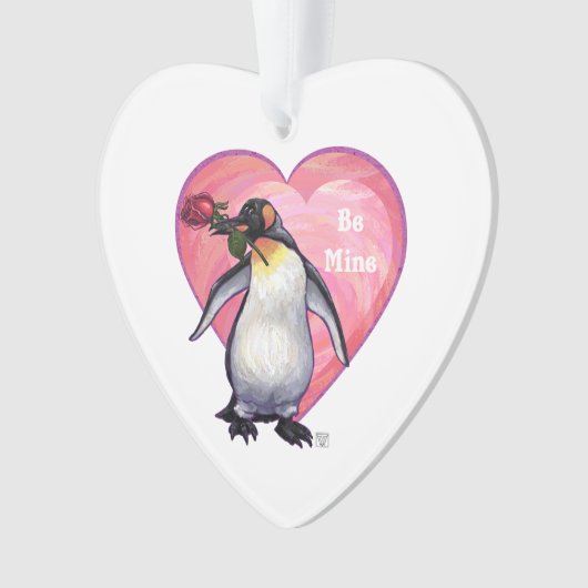 Penguin Valentijnsdag Ornament (voorkant)