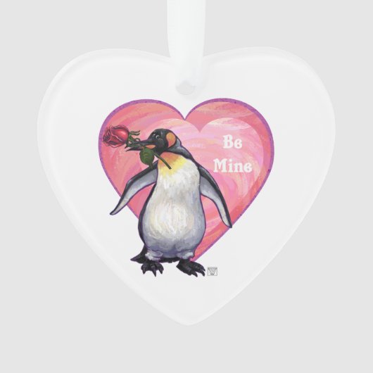 Penguin Valentijnsdag Ornament (voorkant)