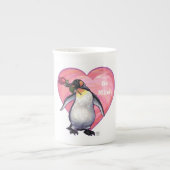 Penguin Valentijnsdag Porselein Kop (Voorkant)