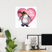Penguin Valentijnsdag Poster (Thuiskantoor)