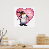 Penguin Valentijnsdag Poster (Keuken)