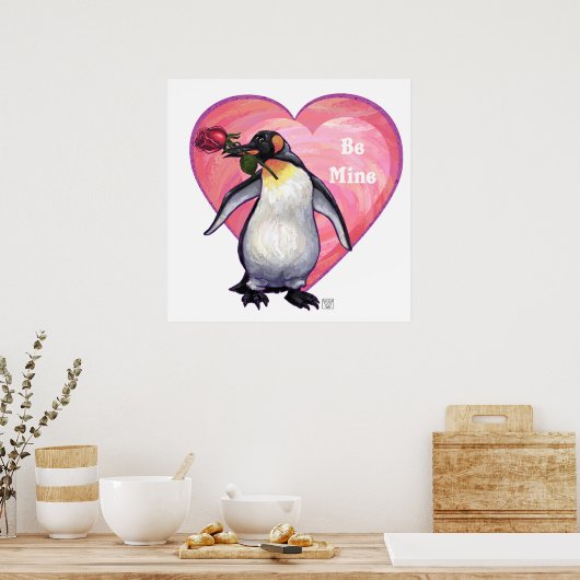 Penguin Valentijnsdag Poster (Keuken)