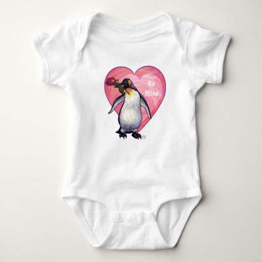Penguin Valentijnsdag Romper (Voorkant)