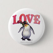 Penguin Valentijnsdag Ronde Button 5,7 Cm (Voorkant)