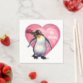 Penguin Valentijnsdag Servet (Insitu)