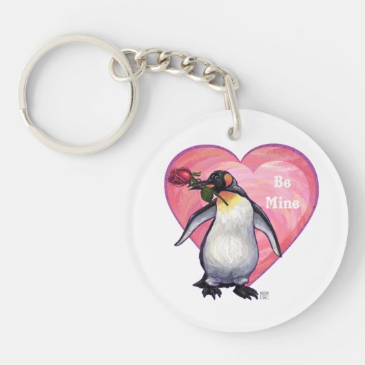 Penguin Valentijnsdag Sleutelhanger (Voorkant)