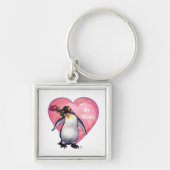 Penguin Valentijnsdag Sleutelhanger (Voorkant)