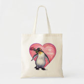 Penguin Valentijnsdag Tote Bag (Voorkant)