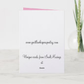 Penguin Valentine Day Holiday Card Feestdagen Kaart (Achterkant)