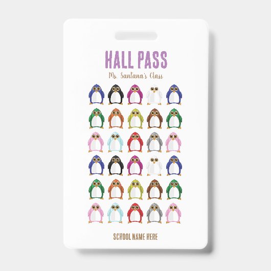 Penguin Variety Hall Pass Badge (Voorzijde)