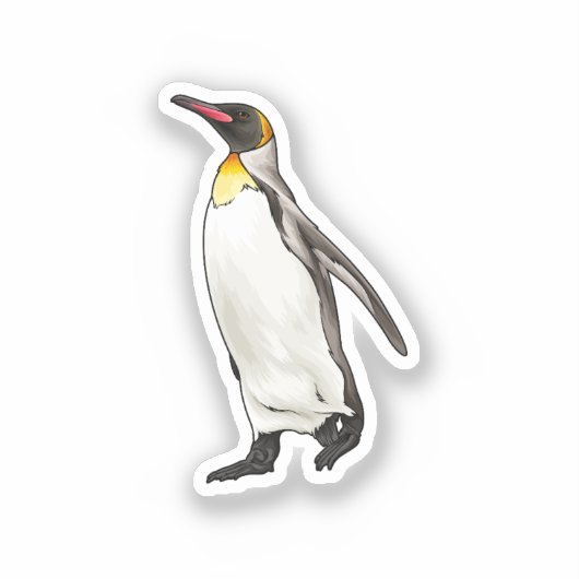Penguin vector illustratie sticker (Voorkant)