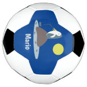 Penguin Vis Monogram Naam Voetbal (Gedraaid)