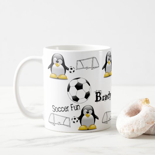 Penguin Voetbal Leuke Mok (Met donut)