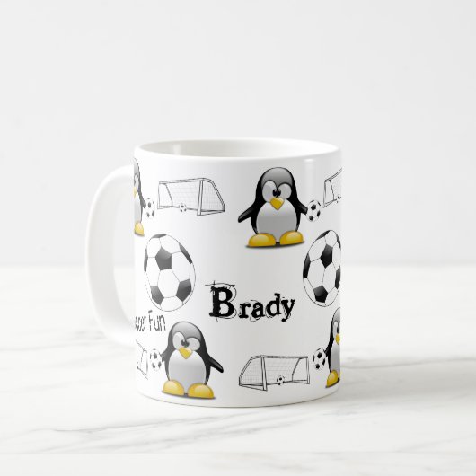 Penguin Voetbal Leuke Mok (Voorkant links)