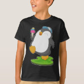 Penguin Waffle ijs T-shirt (Voorkant)