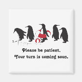 Penguin Waiting Magneet (Voorkant)