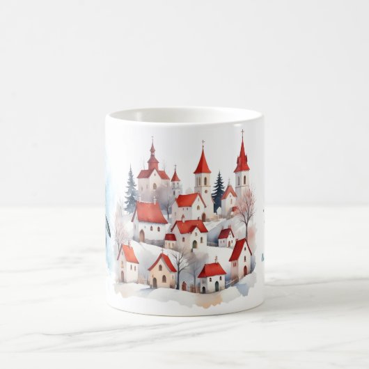 Penguin "Wake Up and Sparkle" Winter Mug Koffiemok (Center)