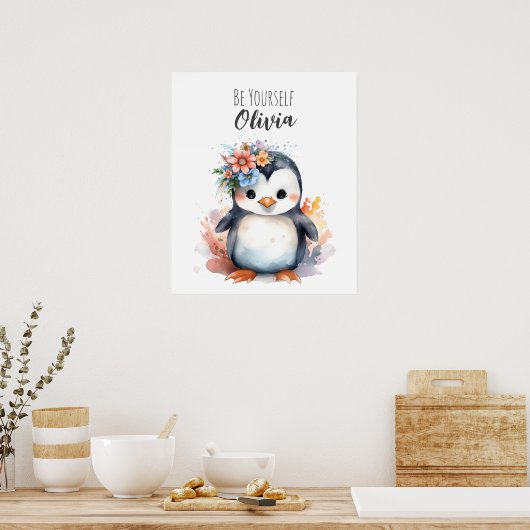 Penguin Wall Art | Poster van kunstmatig zure dier (Keuken)