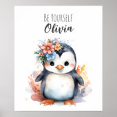 Penguin Wall Art | Poster van kunstmatig zure dier (Voorkant)