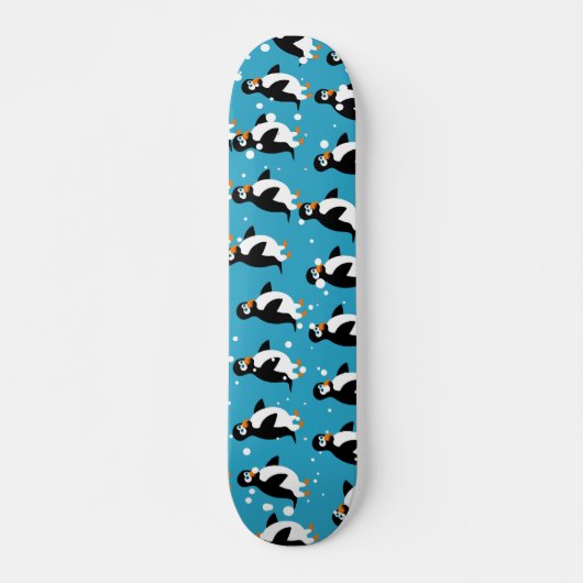 Penguin Wallpaper Skateboard (Voorkant)