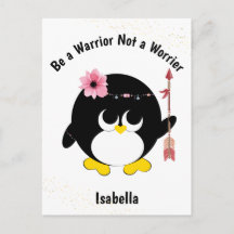 Penguin Warrior geen Worrier Cute Personalized