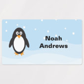 Penguin Waterdichte Naam Labels voor School (Design 2)