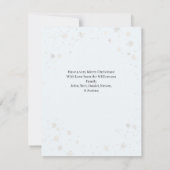 Penguin Waterverf kerstkaart Notitiekaartje (Achterkant)