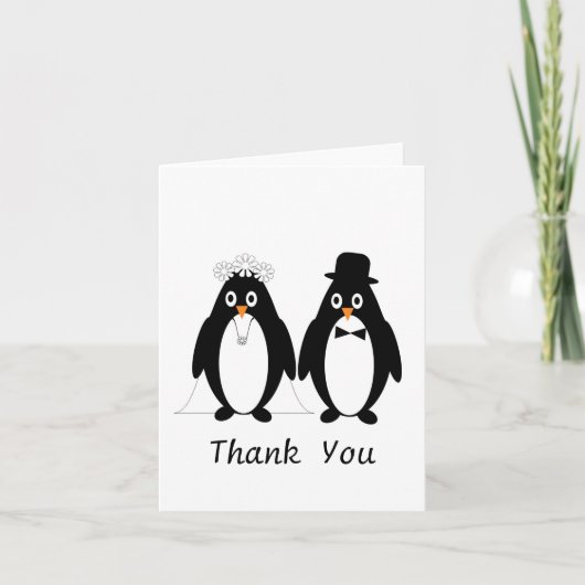 Penguin Wedding Bedankt (Voorkant)