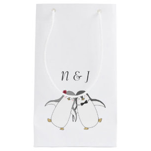 Penguin Wedding Favoriet Tas Schattige Penguin Paa Klein Cadeauzakje