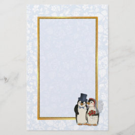 Penguin Wedding Stationery Briefpapier