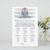 Penguin What's in your purse game baby shower (Staand voorkant)