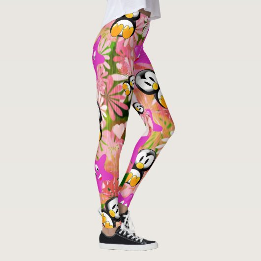 Penguin White Leggings (Rechts)