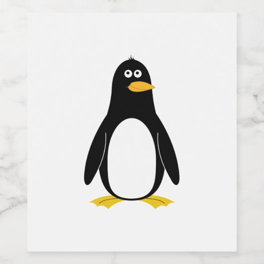 Penguin Wijn Etiket (Enkel label)