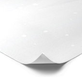 Penguin Winter Baby shower Welkom Poster (Hoek)