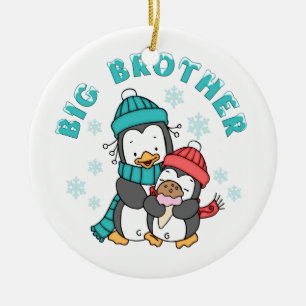 Penguin Winter Big Brother Keramisch Ornament