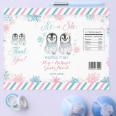 Penguin Winter Gender onthullen Chip Bag Wrapper Flyer (Enkel)