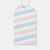 Penguin Winter Gender onthullen Dank u Label Cadeaulabel (Achterkant)