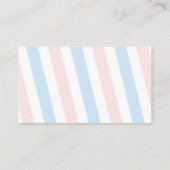 Penguin Winter Gender onthulling diaper Raffle Informatiekaartje (Achterkant)