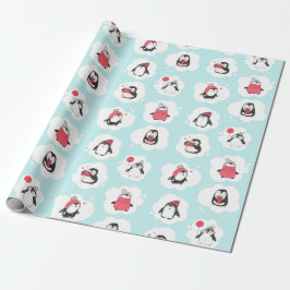 Penguin Winter Holiday Cadeaupapier