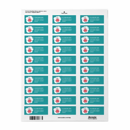 Penguin Winter Holiday Etiket (Full Sheet)