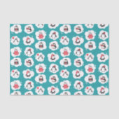 Penguin Winter Holiday Tissuepapier (Voorkant)