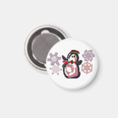 Penguin Winter  Magneet (Voorkant / Achterkant)