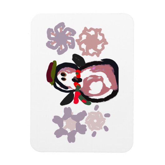 Penguin Winter  Magneet (Verticaal)